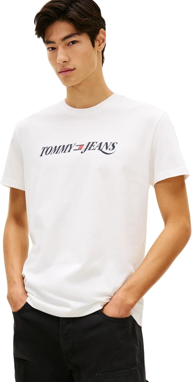 Detalle 2 de Tommy Jeans Tjm Reg Vintage La SS Tee DM0DM22548 Maglietta a manica corta da uomo