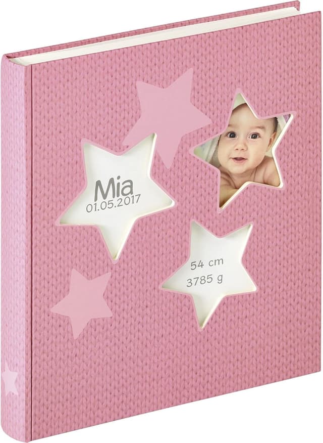 Detalle 1 de Walther Design Album Fotografico Blu Baby Estrella UK-133-L 28 x 30,5 cm