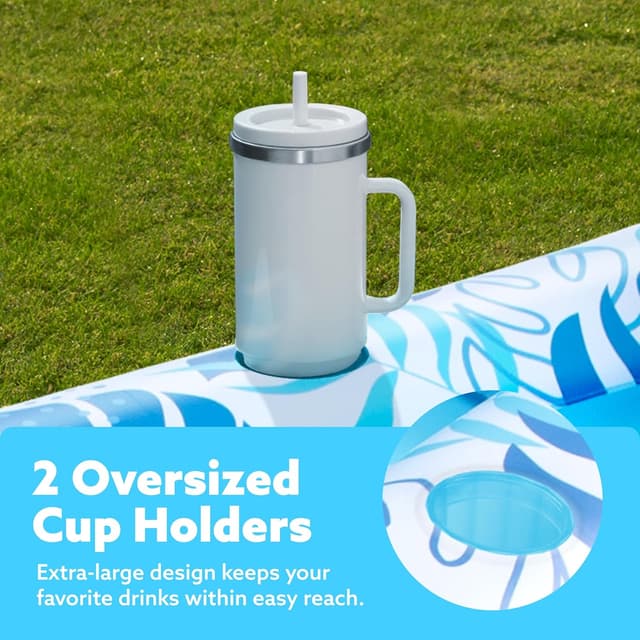 Thumbnail 3 de Sloosh Flotteur de Piscine Bronzage Lounge ☀️ 70" x 46"