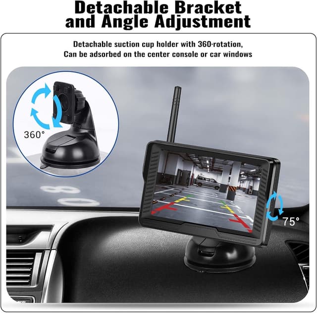 Thumbnail 5 de Caméra de Recul 1080P 120° avec Moniteur 4,3