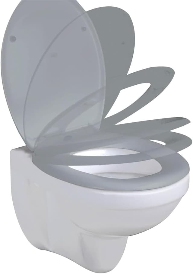 Detalle de Ram® Abattant WC à libération rapide en ABS gris (fermeture douce)