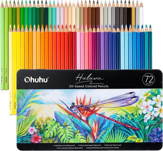 Imagen de Ohuhu Colouring Pencils 72 Blendable High Pigment en OfertitasTOP