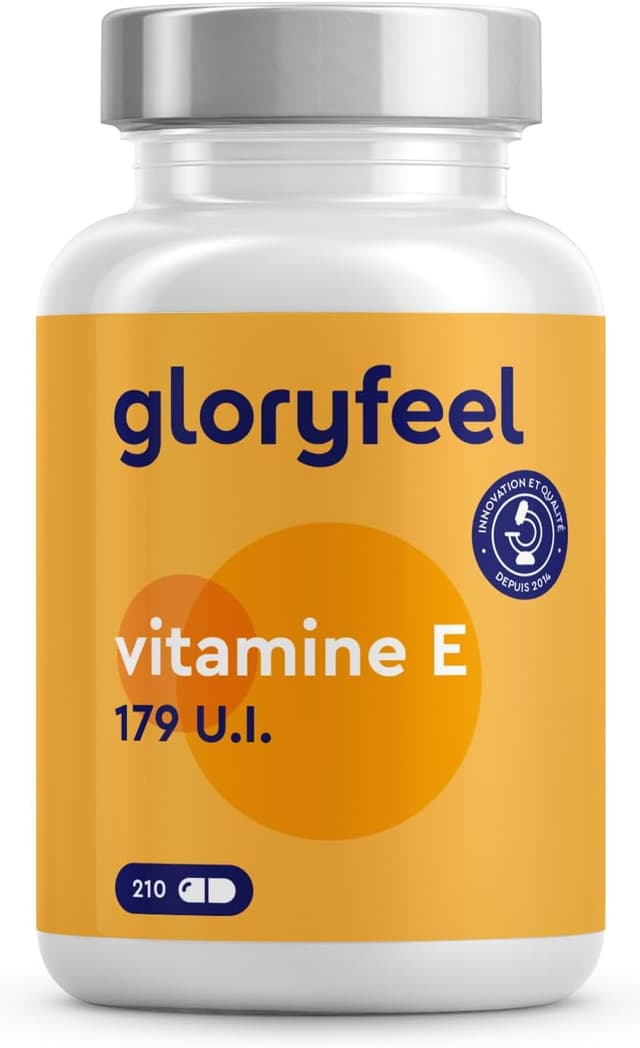 Detalle de Vitamine E 210 capsules bioactives – D-Alpha tocophérol (cure 3 mois) en softgels