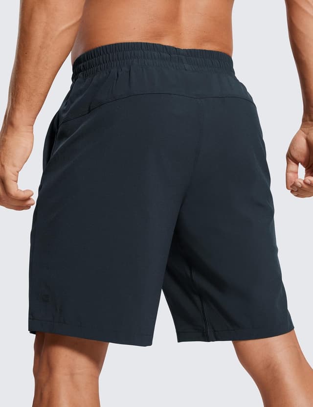 Detalle de Short running homme CRZ YOGA avec doublure intégrée – 23 cm True Navy L