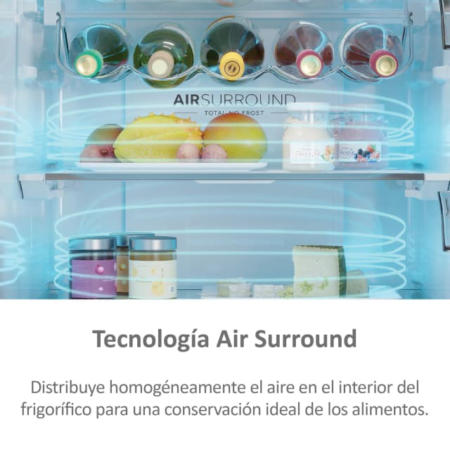 Detalle de Haier HTW 5618CNMG (Grado B reacondicionado) combi Total No Frost con WiFi 3D 60 Series 5