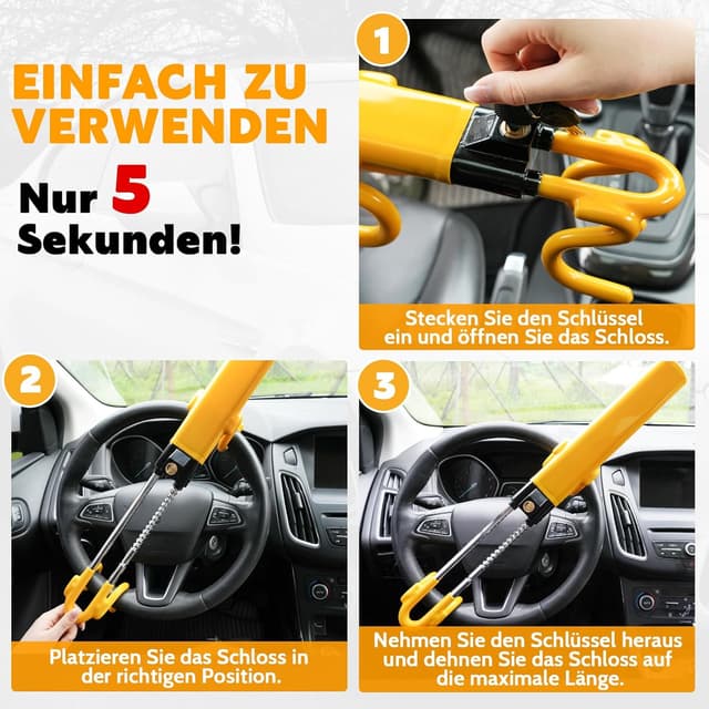 Thumbnail 4 de Tevlaphee Lenkradkralle verstellbar 5,5–13,8"