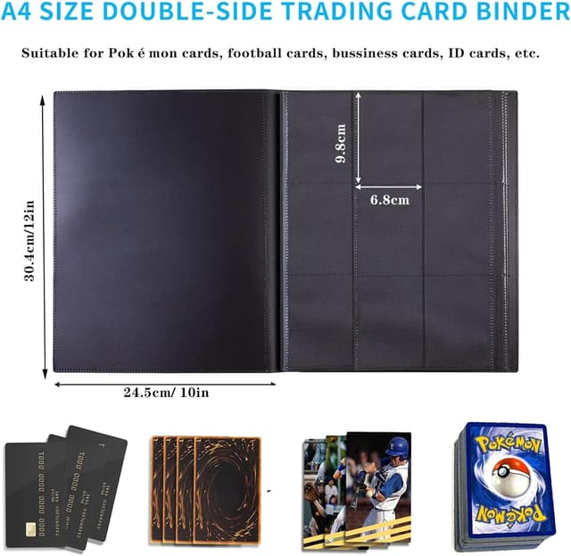 Detalle de WAIZHIUA 9-Pocket 216-Pocket Card Binder