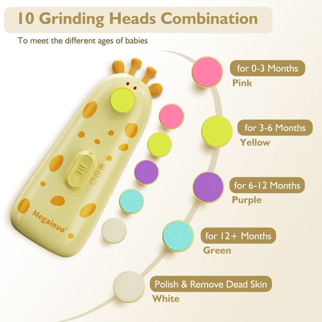 Thumbnail 1 de Elektrische Baby-Nagelfeile Set mit Licht