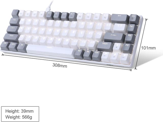 Thumbnail 5 de MageGee Portable 60% Mechanical Keyboard 68 keys