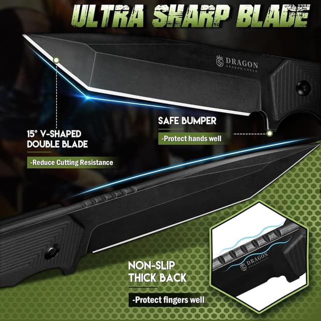 Thumbnail 2 de Dragon Creek Couteau de Camping D10 ⚙