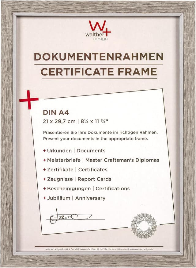 Detalle de Cadre photo Walther Design Hygge NC050E en chêne, 40 x 50 cm