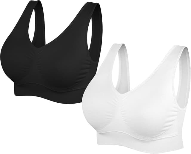 Detalle de SIMIYA Super Comfort Bra: non-wired, removable pad sleep & leisure sports bra (plus size)