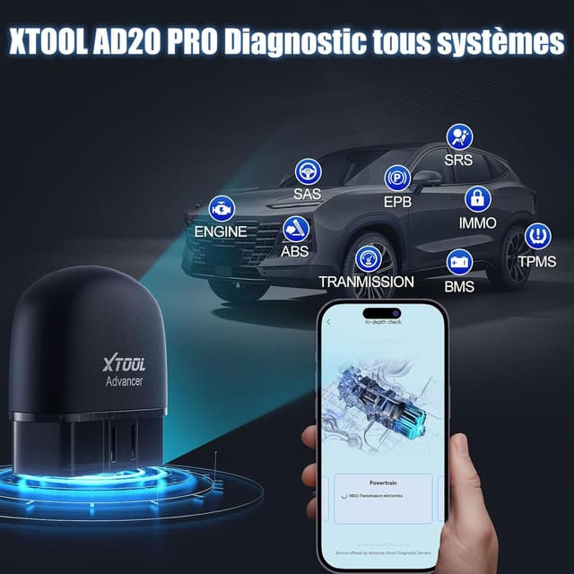 Detalle de XTOOL AD20 Pro scanner OBD2 BT5.0
