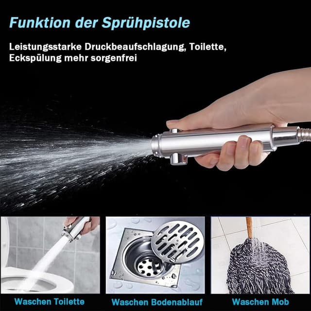 Thumbnail 3 de Duschkopf 1,5 m Wassersparend Chrom