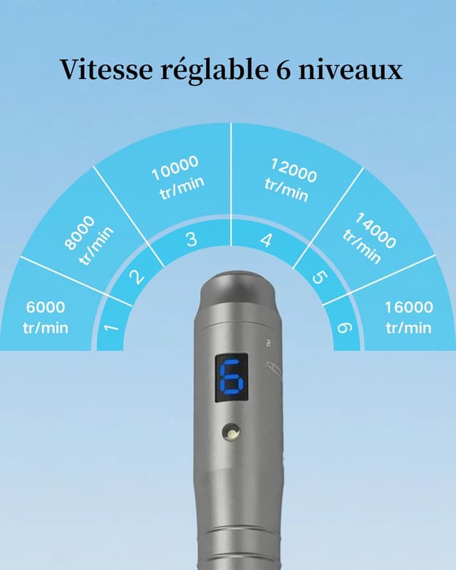 Detalle de Dr.Pen Ultima M8 : stylo électrique de microneedling utilisable avec ou sans fil (avec 10 cartouches)
