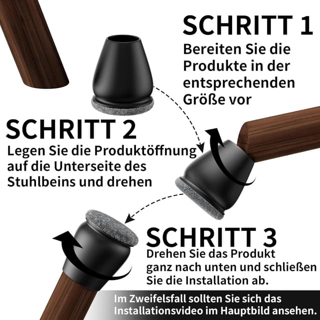 Thumbnail 6 de 16er Schutzkappen für Stuhlbeine