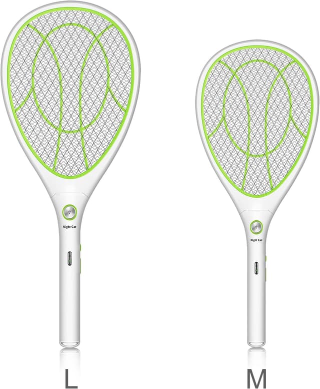 Detalle 2 de Night Cat Racchetta Zanzare Elettrica 3000V USB ricaricabile per mosche e insetti