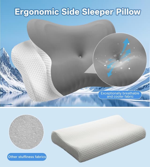 Detalle de MISSCOZY HK30001 ergonomic neck support pillow