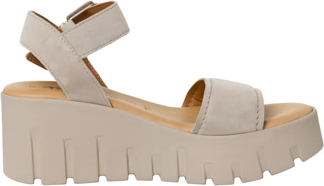 Detalle de Tamaris Damen Sandalette 1-1-28712-20 mit Keilabsatz und TOUCH-IT Fußbett