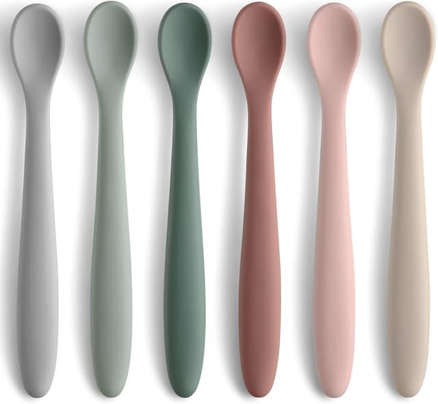 Imagen de 6-Piece Silicone Baby Feeding Spoons en OfertitasTOP