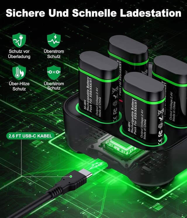 Thumbnail 4 de Xbox Controller-Ladestation 4x4080 mWh