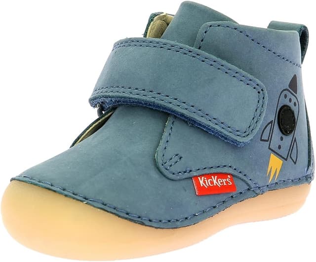 Detalle de Kickers Unisex Kinder Sabio Oxford-Schuh mit weichem Leder und flexiblem Laufsohlen-Feel