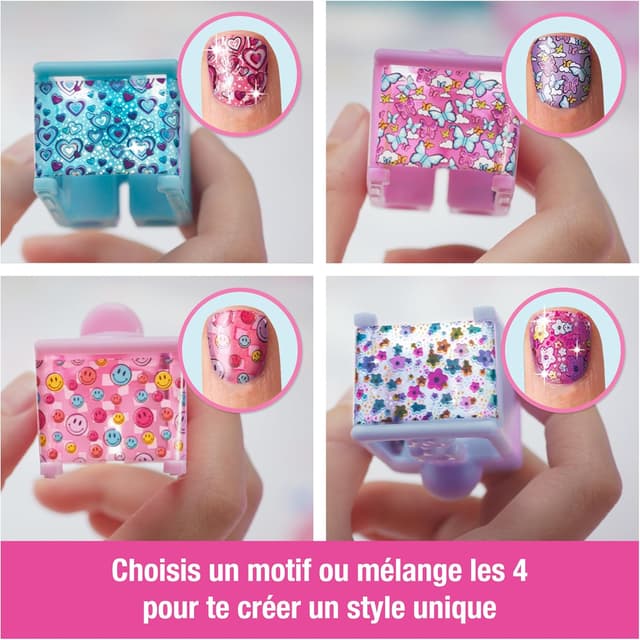 Detalle de Cool Maker Go Glam Nail Studio : machine à manucure pour enfants (kit loisirs créatifs, motifs et 200 ongles)