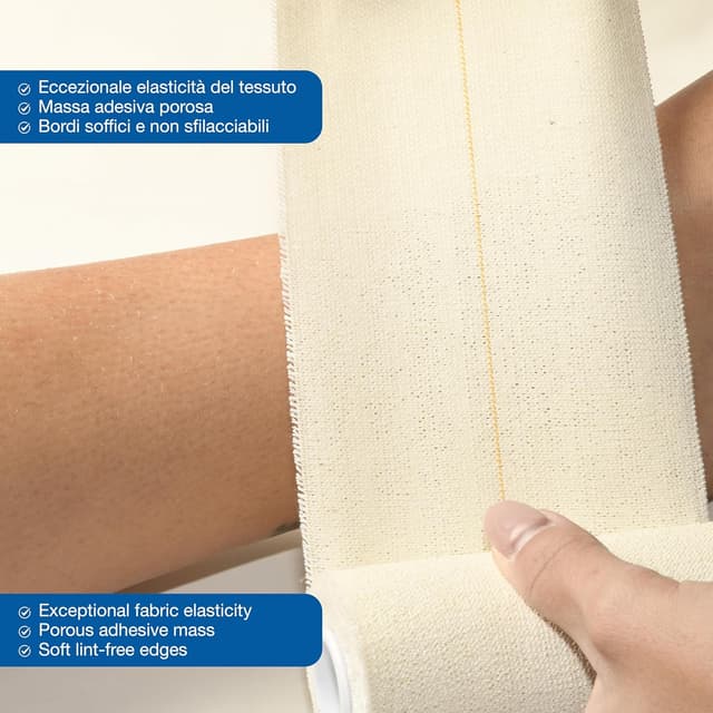 Detalle 1 de BSN Tensoplast Bandage élastique 4,5 m x 7,5 cm Jaune