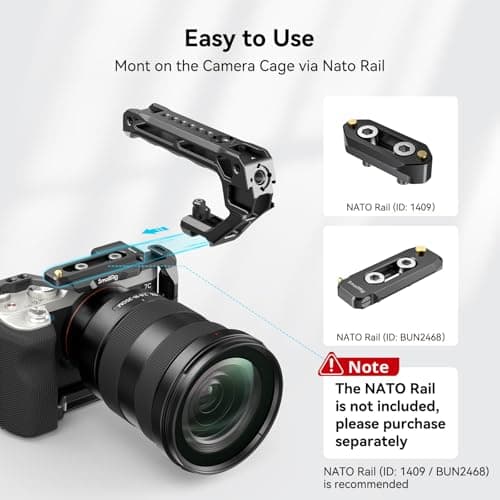 Thumbnail 1 de SMALLRIG 3766 NATO Top Handle 10kg load