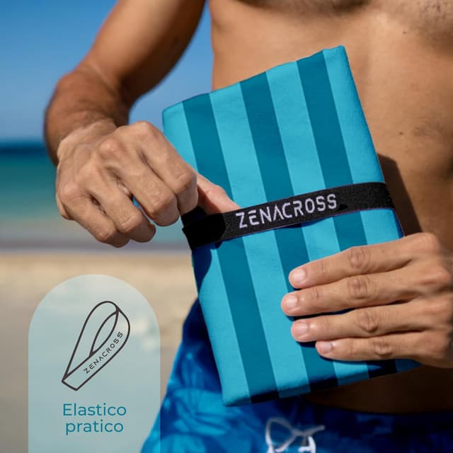 Detalle de Zenacross telo mare in microfibra 180x90