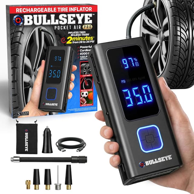 Detalle de Bullseye POCKET AIR PRO Tire Inflator 150 PSI