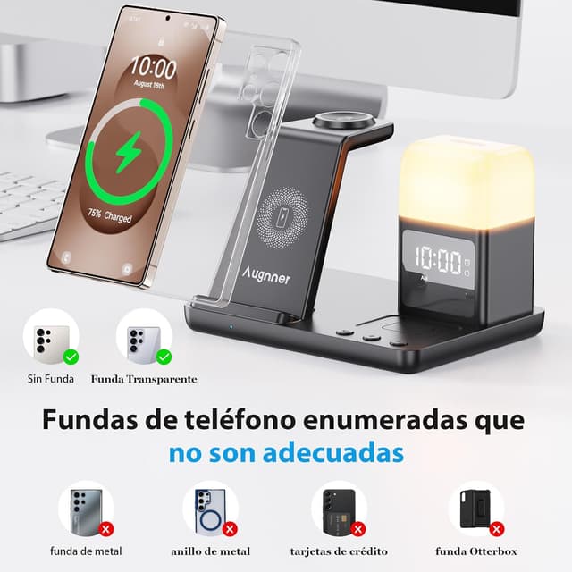 Thumbnail 5 de Estación de Carga Inductiva 6 en 1 15W para Galaxy