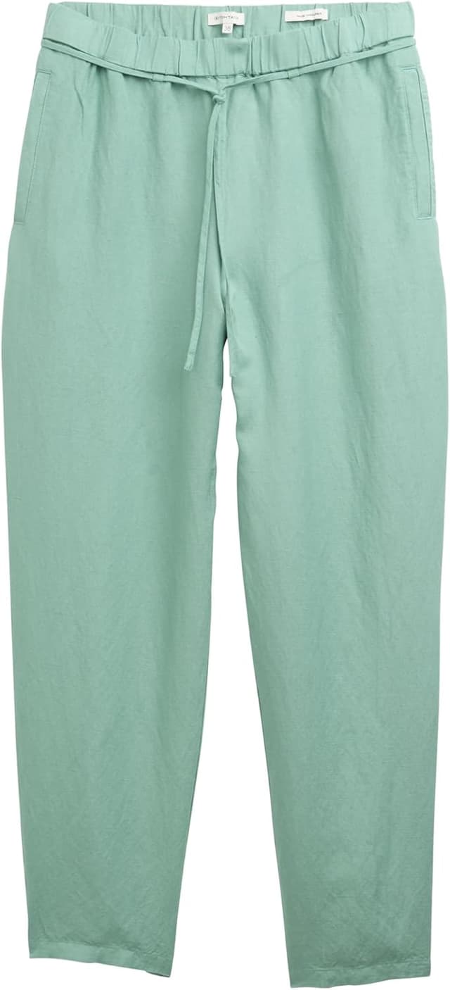 Detalle de TOM TAILOR 1046498 pantaloni larghi slim fit da donna in lino e viscosa