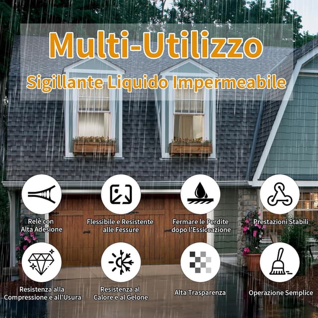 Thumbnail 1 de Sigillante Impermeabile Liquido 1 kg — Sigillante per tetti e muri