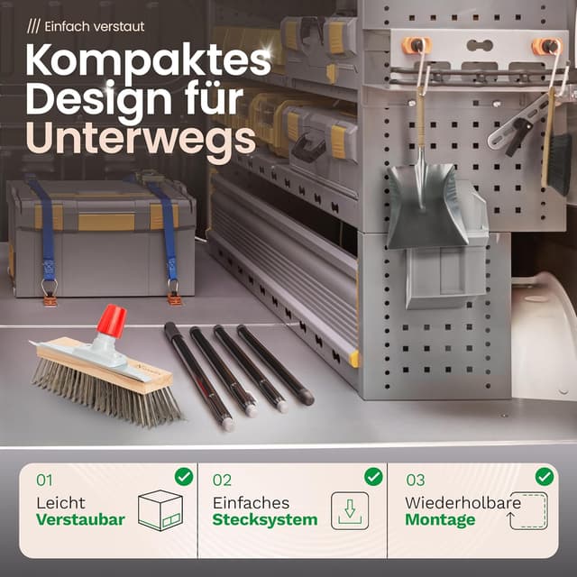 Thumbnail 3 de Novaliv Drahtbesen mit Stiel 30 cm