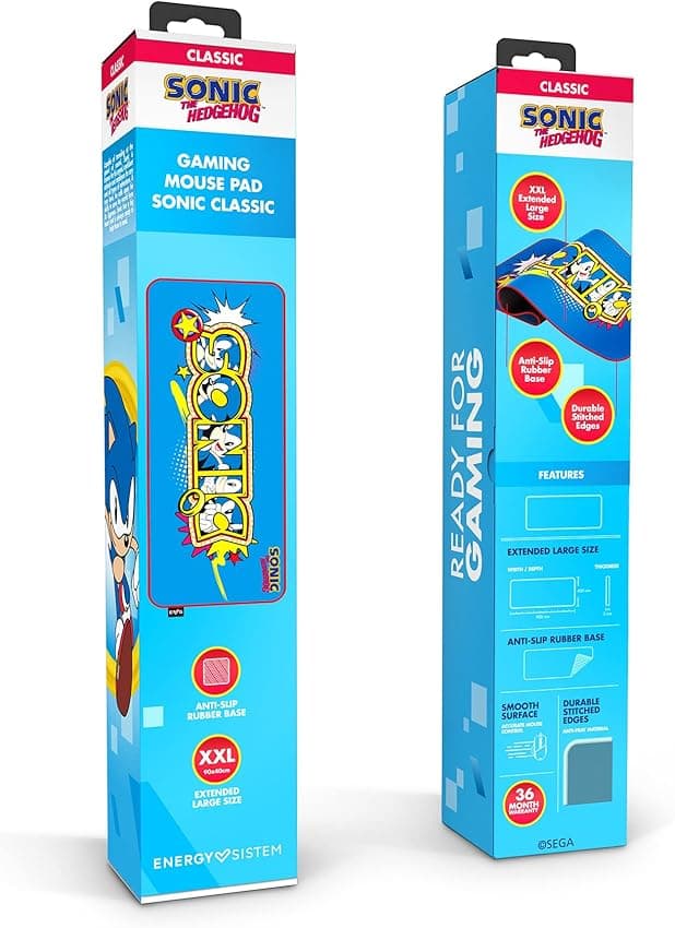Thumbnail 4 de Energy Sistem ESG Sonic Classic alfombrilla gaming XXL