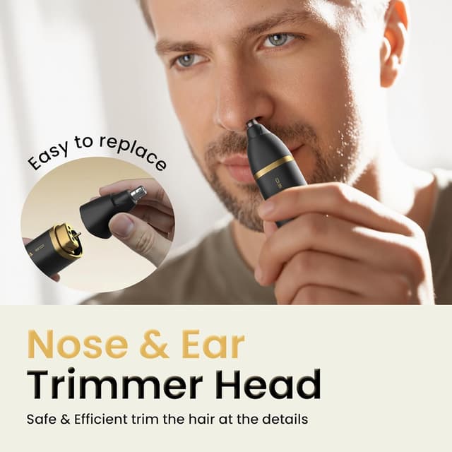 Detalle 2 de Groin & Body Hair Trimmer for Men – Electric Shaver for Pubic, Groin, Chest, Legs with LED & Ceramic Blade Heads