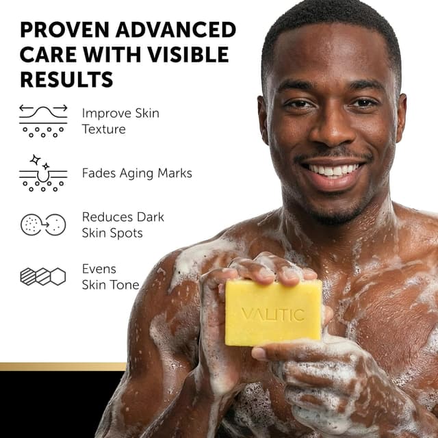 Detalle 2 de Valitic Lemon Turmeric Kojic Soap 3 Pack