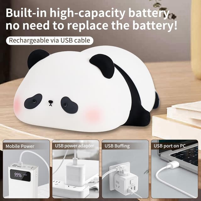 Thumbnail 6 de AmmToo Nachtlicht Panda dimmbar 1200 mAh