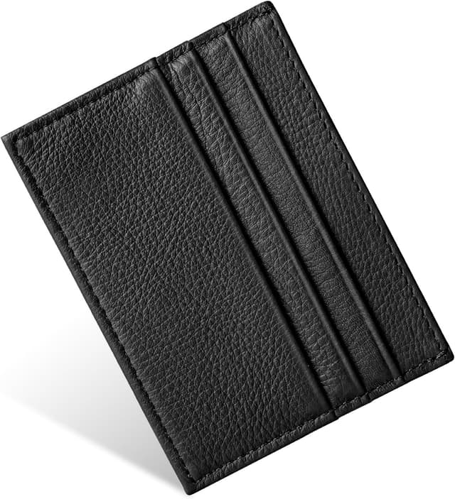 Detalle de URAQT Leder Slim Wallet – dünnes minimalistisches Kartenetui mit RFID-Blocking