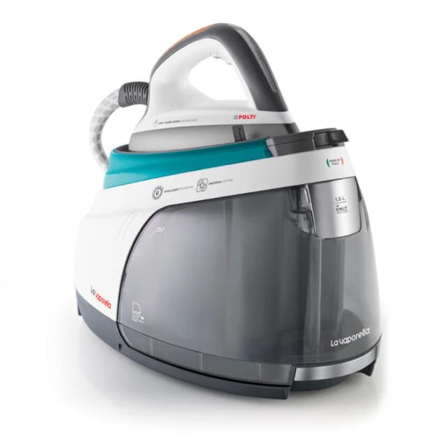 Detalle de Polti La Vaporella XT100C: centro de planchado 7,5 bar con autonomía ilimitada