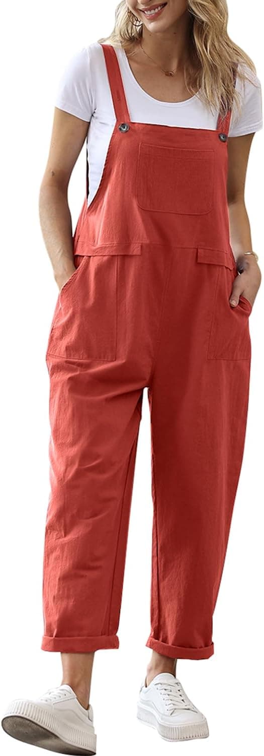 Thumbnail 6 de YESNO Damen Latzhose Sommer Oversize (Trägerhose) mit Baggy-Fit und Taschen