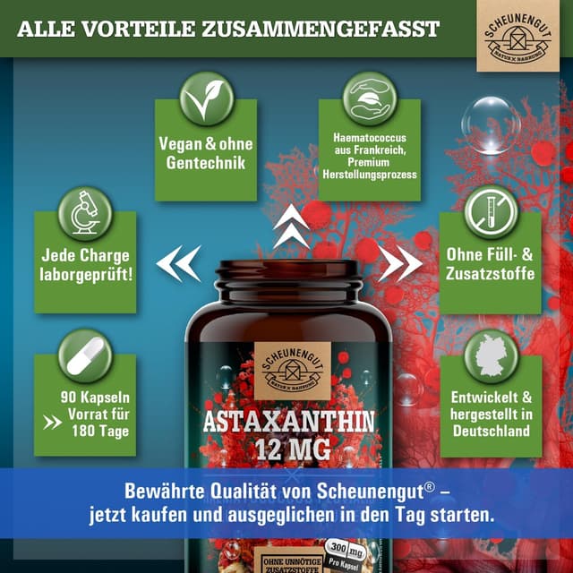 Detalle 2 de SCHEUNENGUT Astaxanthin 12mg