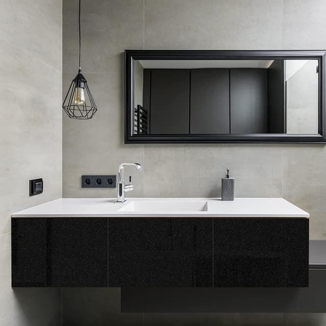 Thumbnail 3 de Hode Klebefolie Möbel Schwarz Hochglanz 40cmX3m