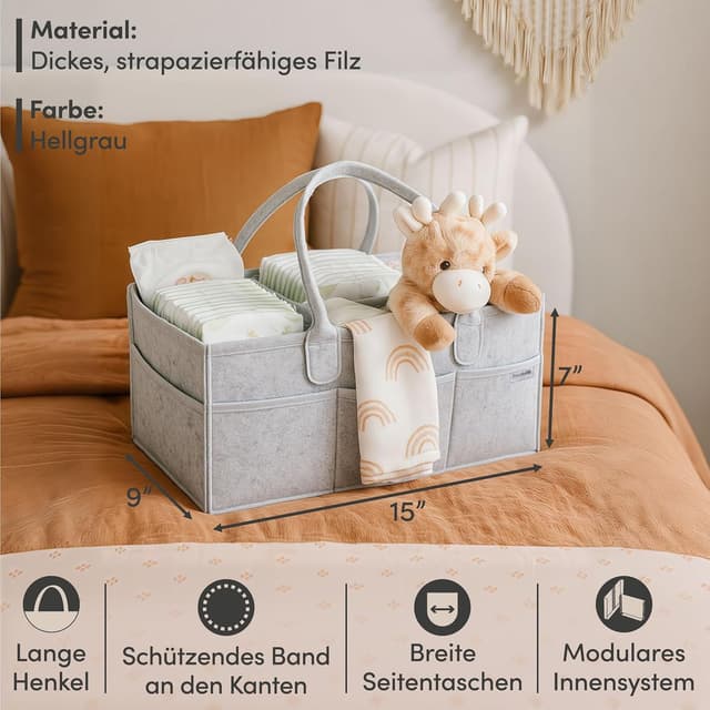 Thumbnail 3 de PUTSKA Windelkorb Organizer 38×23×18 cm