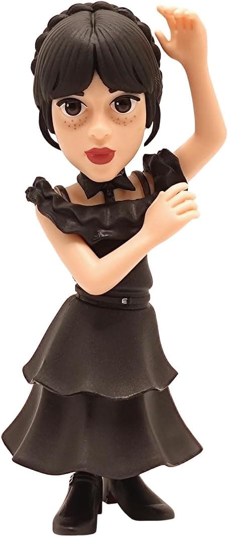 Detalle de Figurine Minix Mercredi avec sa robe de bal #127 – Wednesday – 12 cm