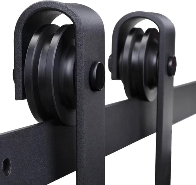 Detalle 2 de HOMCOM Kit de porte coulissante à galandage pour porte 35–45 mm d’épaisseur (largeur max. 1 m) – charge max. 100 kg