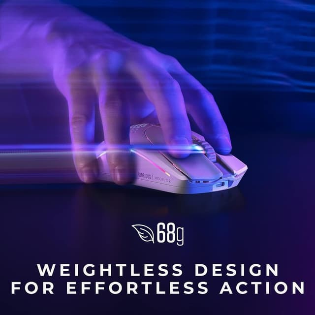 Detalle 2 de Glorious Model O 2 ratón gaming 26.000 DPI