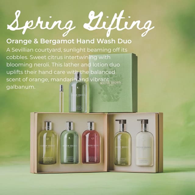 Detalle 2 de Molton Brown Orange & Bergamot hand care set 2 x 300 ml