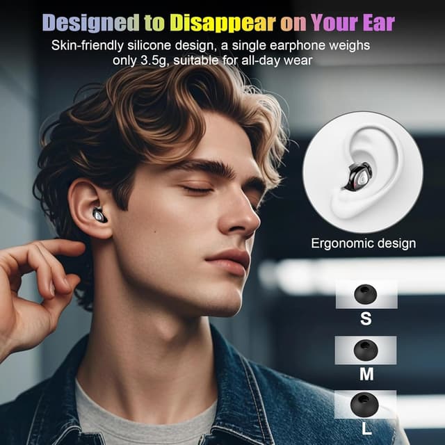 Thumbnail 6 de Bluetooth In-Ear Kopfhörer 2026 (Bluetooth 5.4) von buwy mit ENC-Mikrofonen & Ladecase, IP7